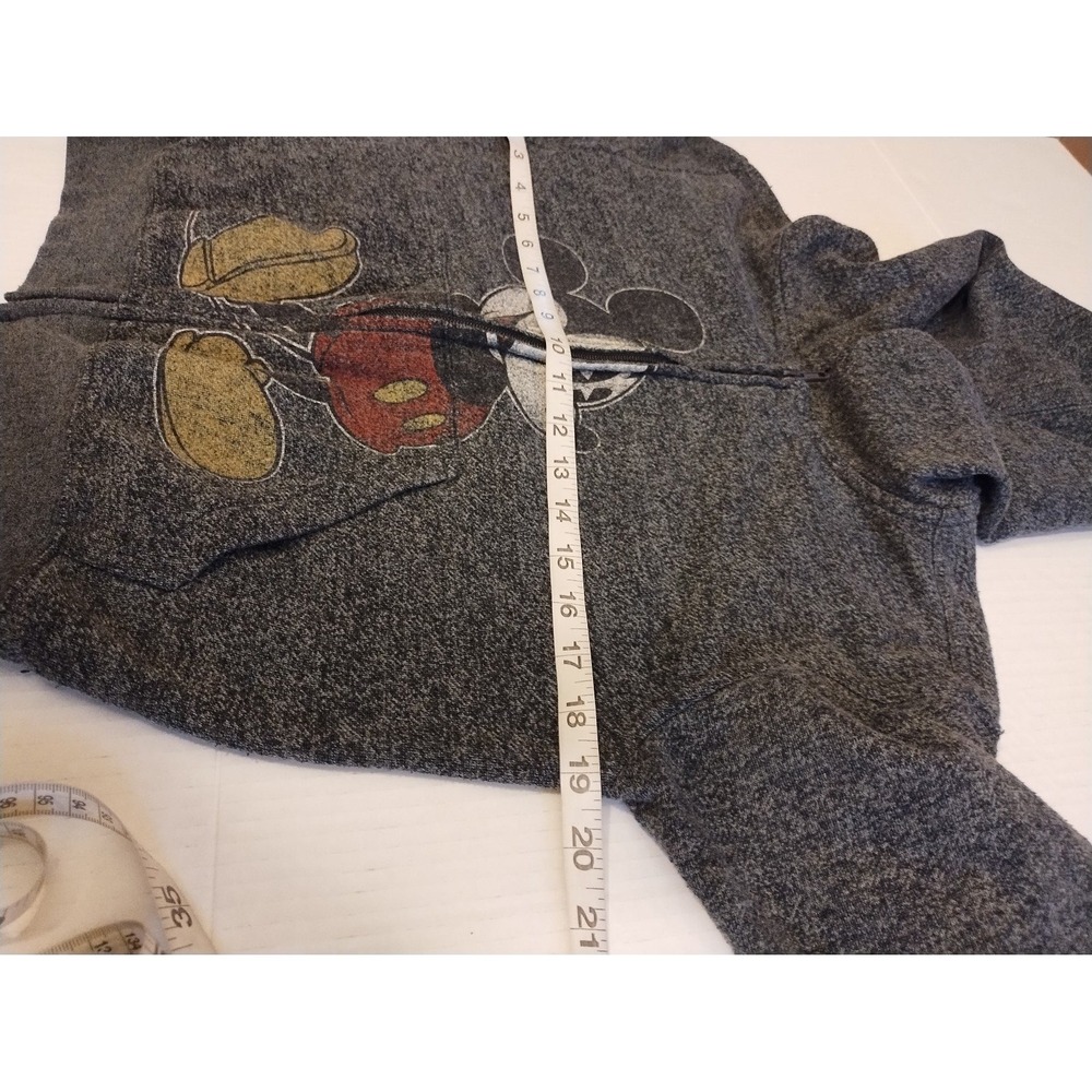 Disney's Mickey Mouse graphic unisex child's gray long sleeve hoodie size small - Picture 8 of 9